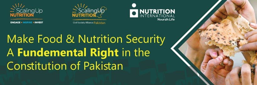 SUN Civil Society Alliance Pakistan banner