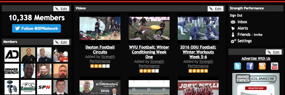 Strength Performance Network banner