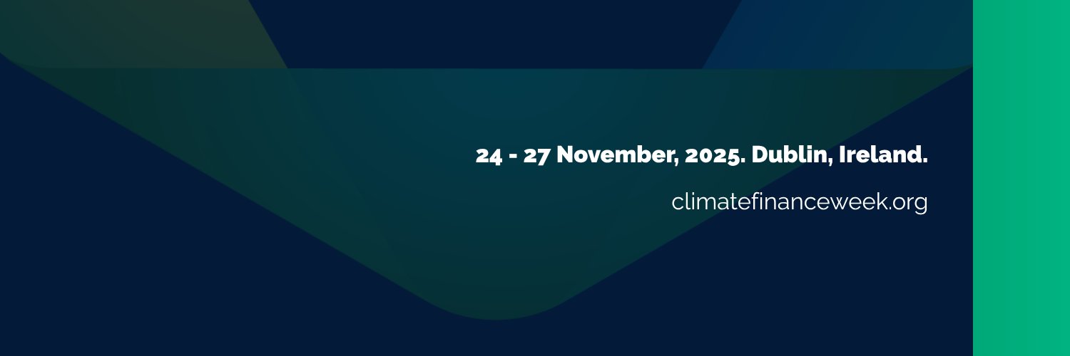 Climate Finance Week Ireland 2025 banner