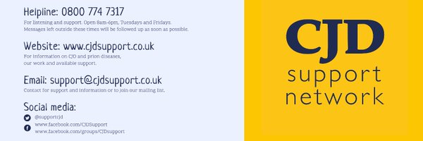 supportcjd Profile Banner