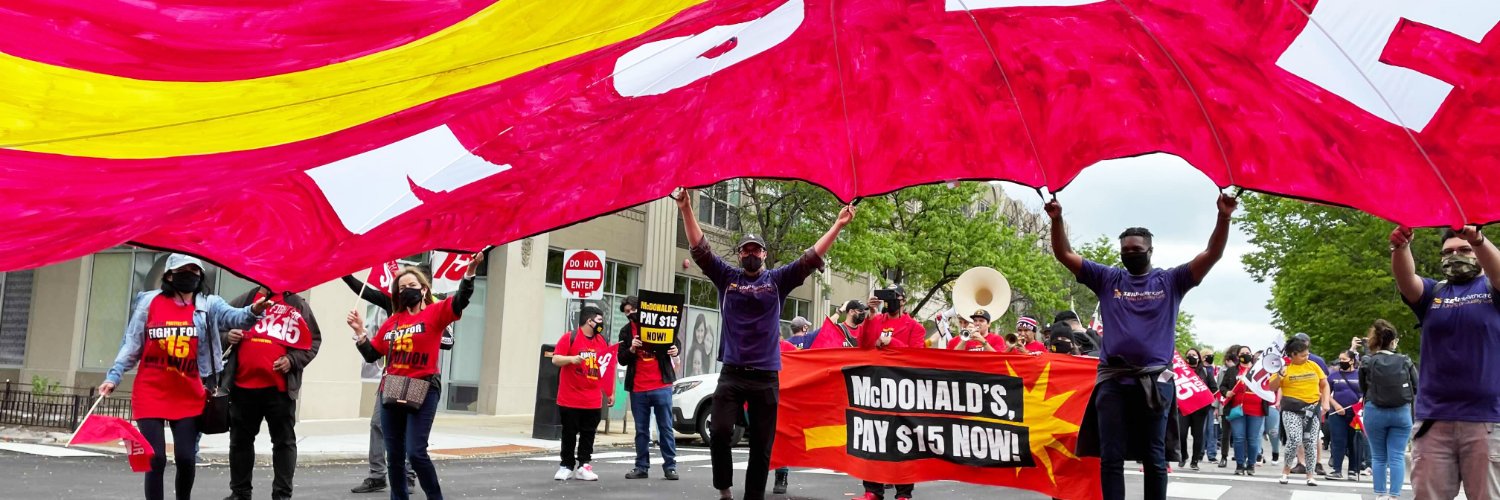 Fight For 15 Chicago banner