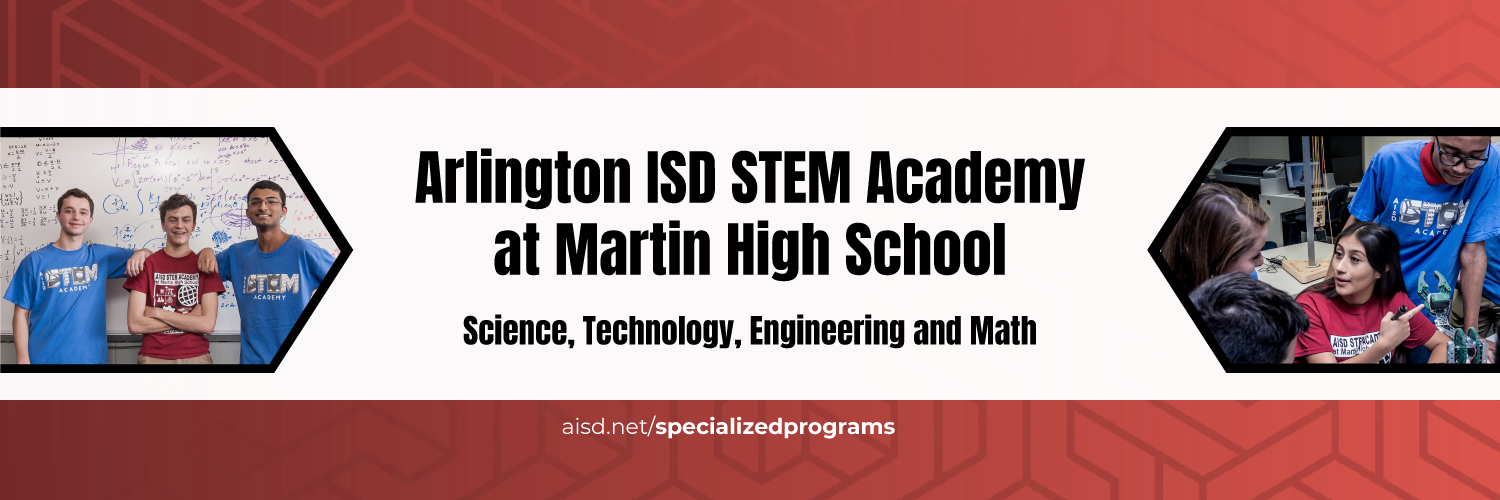 Arlington ISD STEM Academy at Martin High School banner