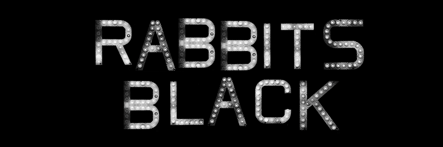Rabbits Black banner