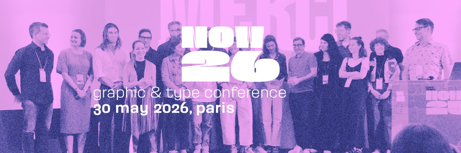 TypeParis Now26 Graphic & Type Conference banner
