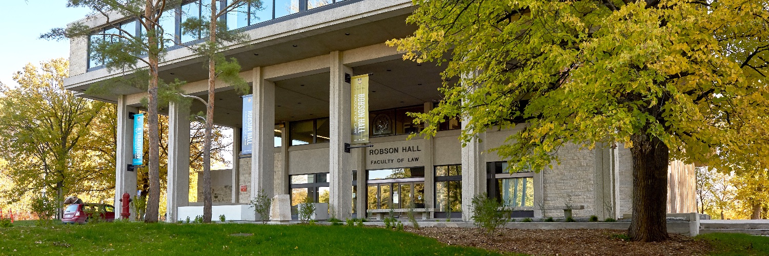 Faculty of Law, University of Manitoba banner