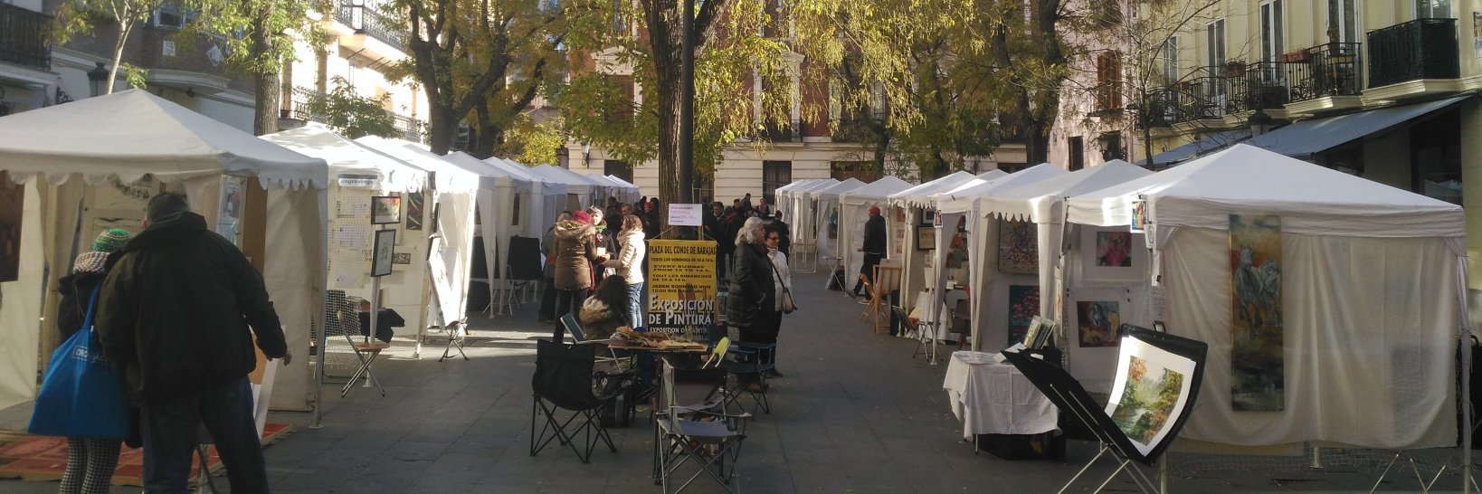 La plaza de los pintores de Madrid banner