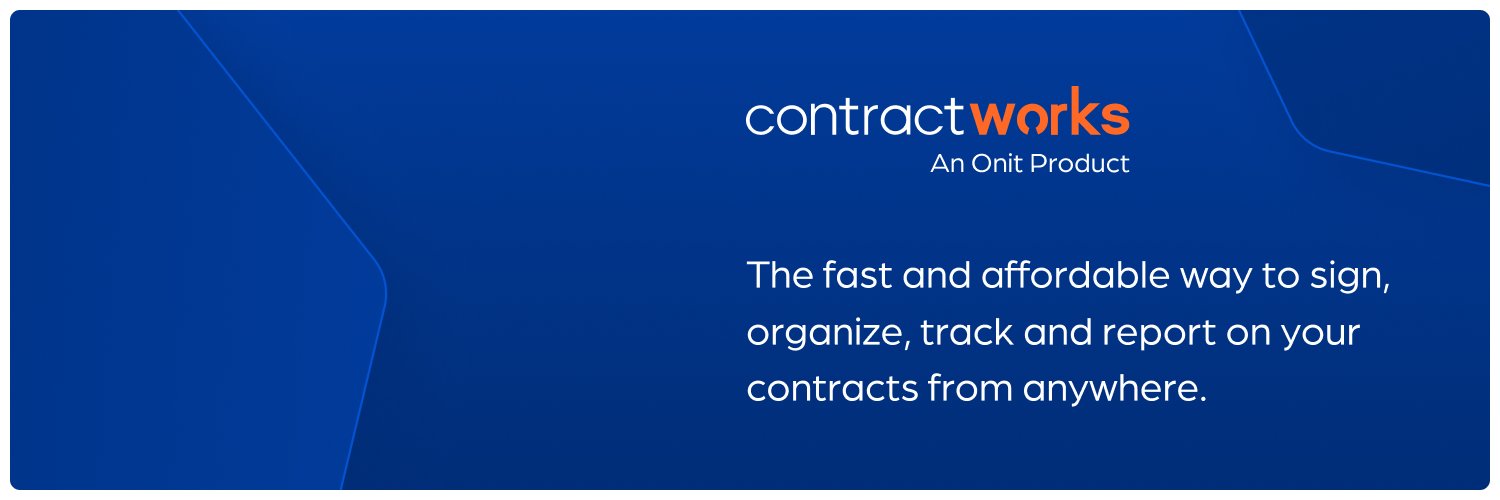 ContractWorks, An Onit Product banner