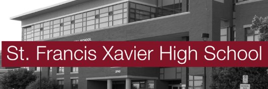 St. Francis Xavier High School banner