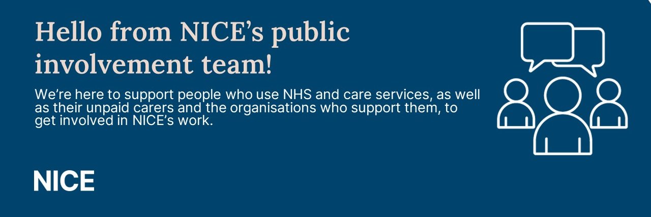 Get Involved at NICE banner