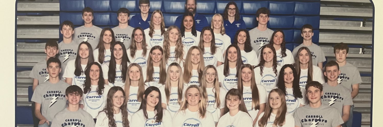 Carroll Swimming banner