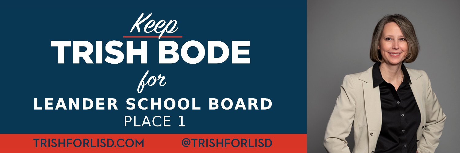 Trish For LISD banner
