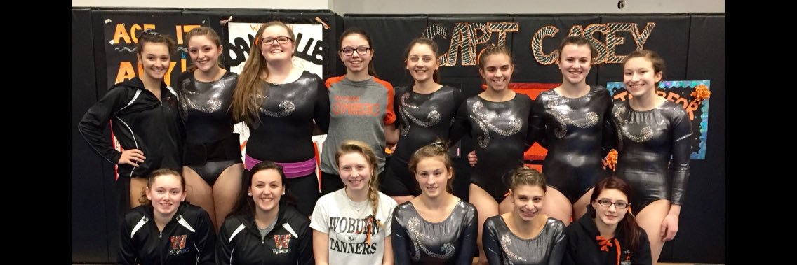 Woburn Gymnastics banner