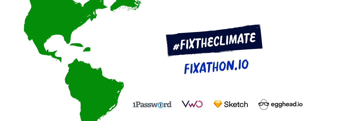 The Climate Fixathon banner