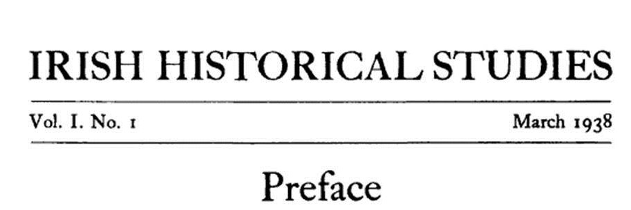 Irish Historical Soc banner