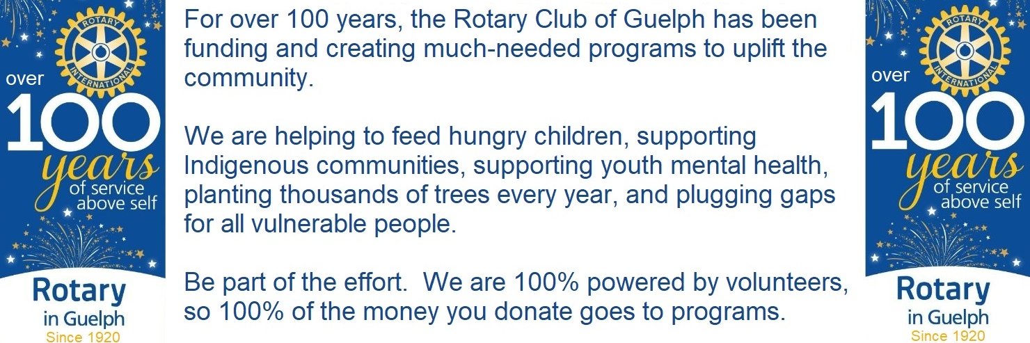 Rotary Guelph banner