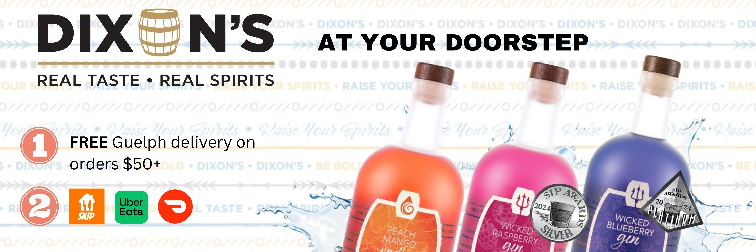 Dixon's Distilled Spirits banner