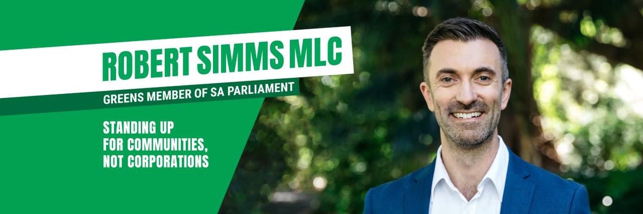 Robert Simms MLC banner