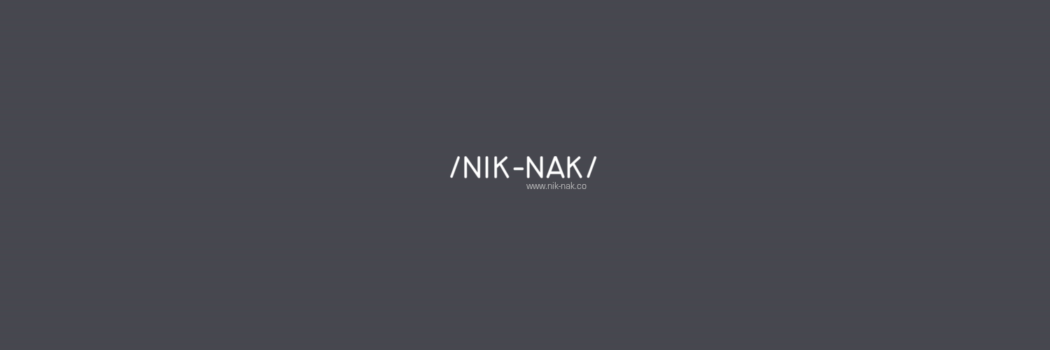Niknakco's profile banner image