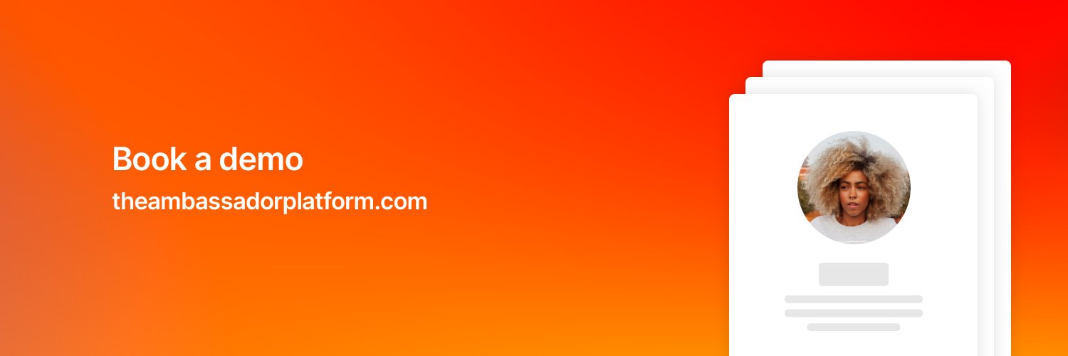The Ambassador Platform banner