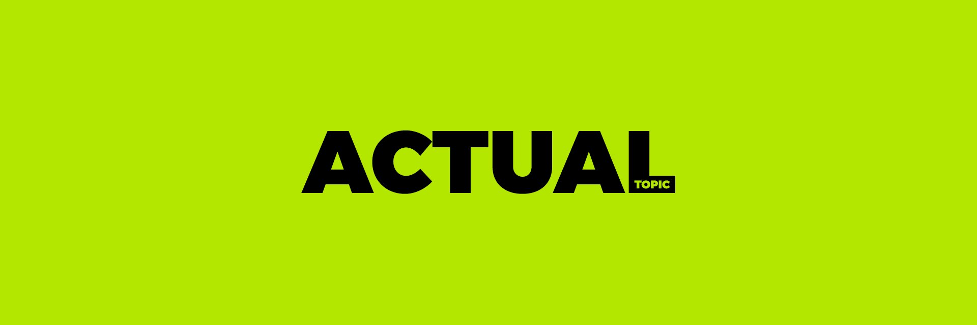ActualTopic's profile banner image
