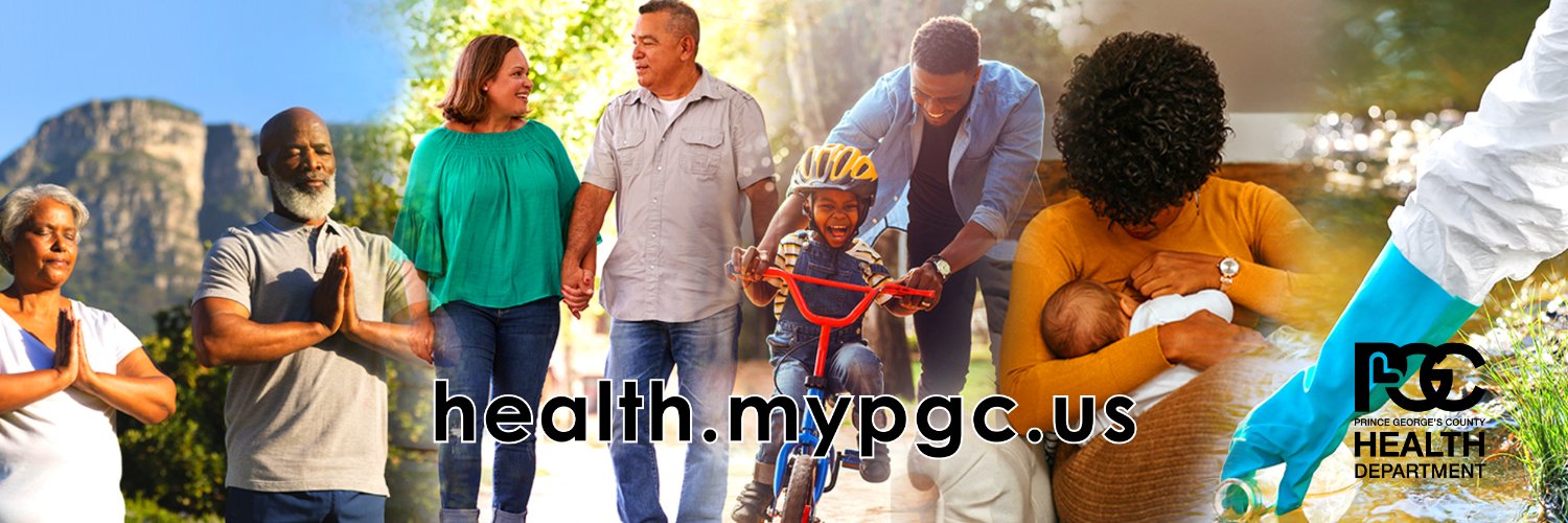 Prince George's County Health Dept. banner