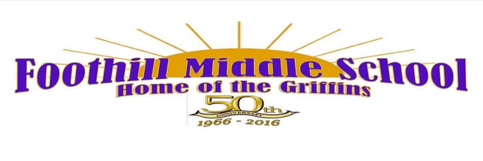 Foothill Middle School banner