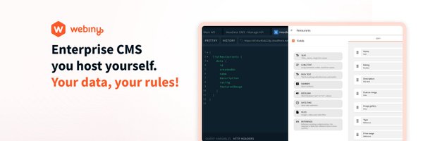 WebinyCMS Profile Banner