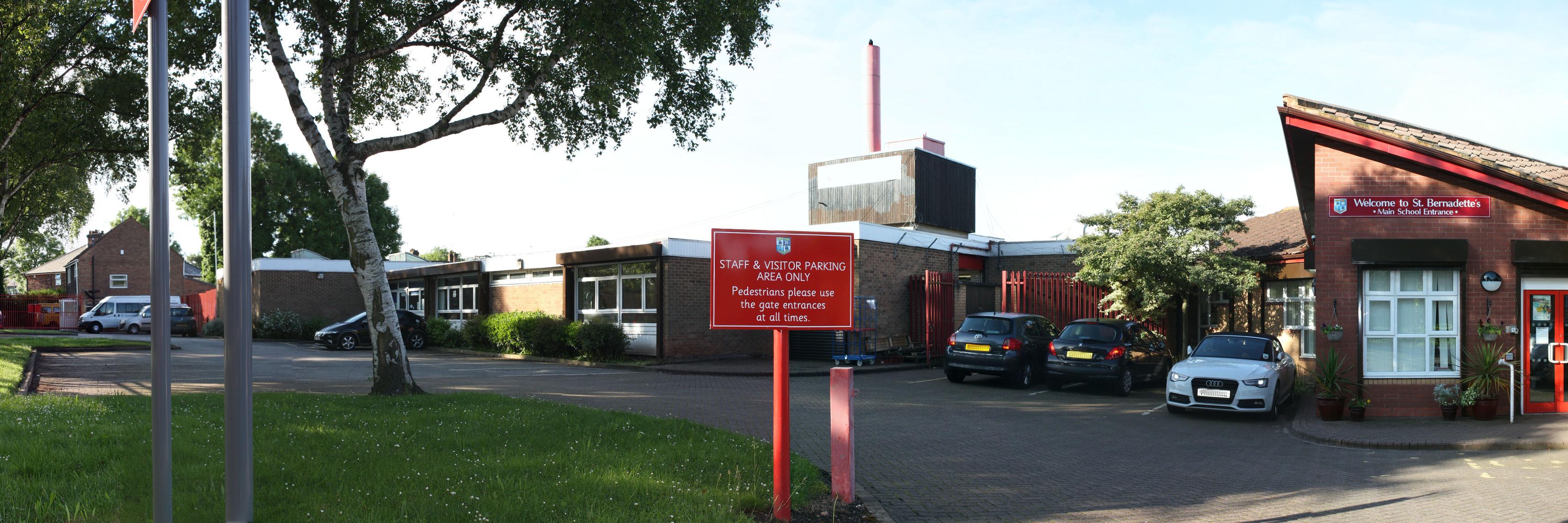 St. Bernadette's banner