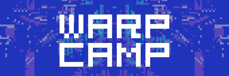 WARP CAMP banner