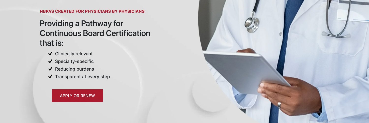 National Board of Physicians and Surgeons's banner