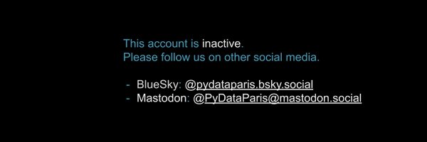 PyDataParis Profile Banner