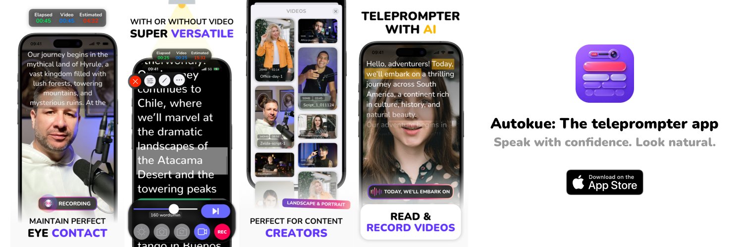 AutocueApp's profile banner image