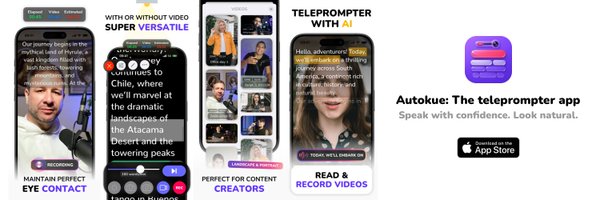 AutocueApp Profile Banner