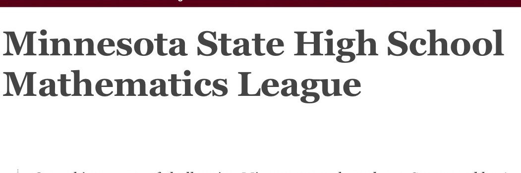 MNHSMathLeague's profile banner image