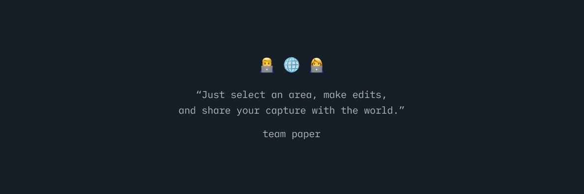 Teampaper app banner