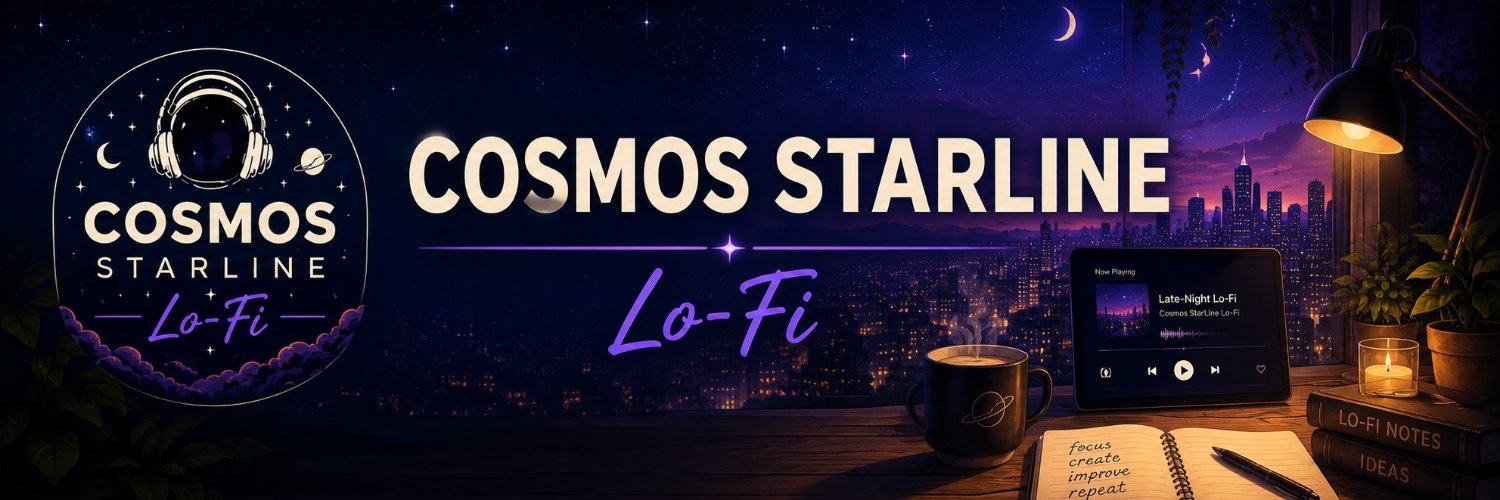 Cosmos StarLine Lo-Fi 🎶🎧 banner