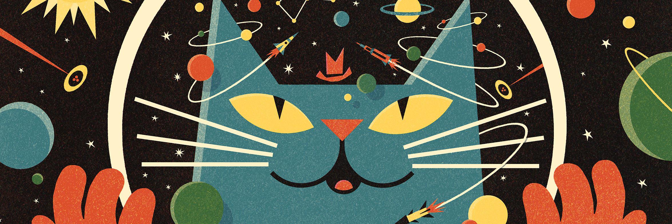 Professor Astro Cat banner
