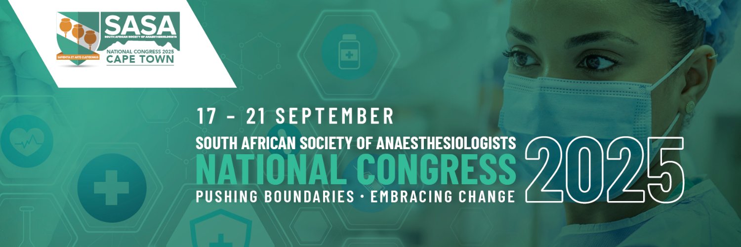 South African Society of Anaesthesiologists (SASA)'s banner