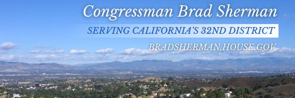 Congressman Brad Sherman Profile Banner