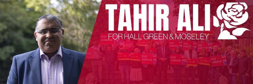 Tahir Ali MP's banner