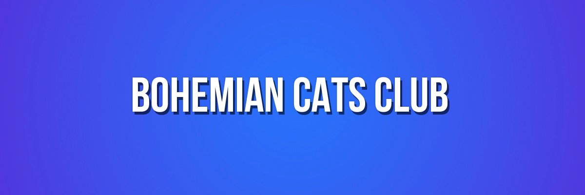 Bohemian Cats Club banner