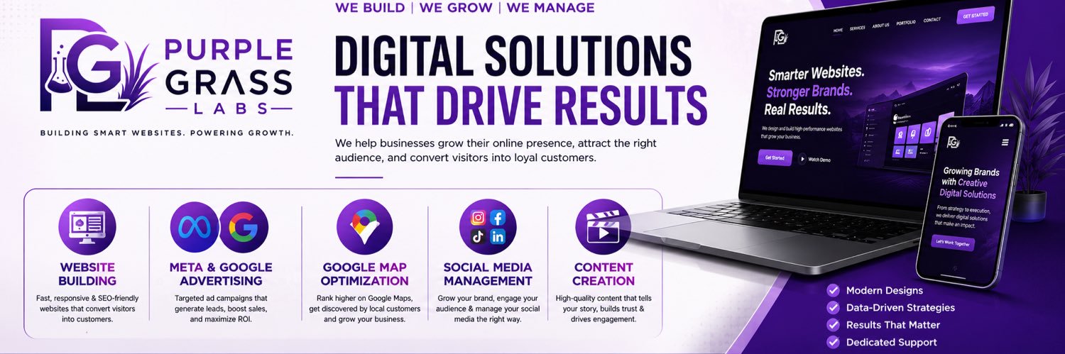 purplegrasslab's profile banner image
