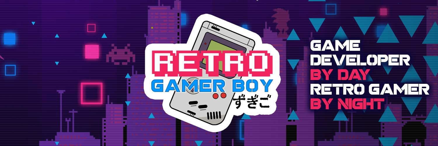 Retro Gamer Boy banner