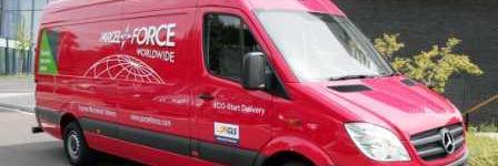 Parcelforce.     not banner