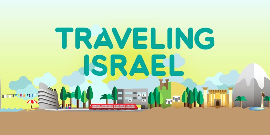 Traveling israel's banner