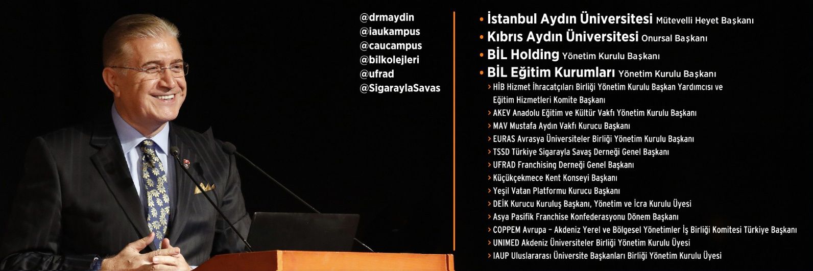 Prof. Dr. Mustafa AYDIN banner