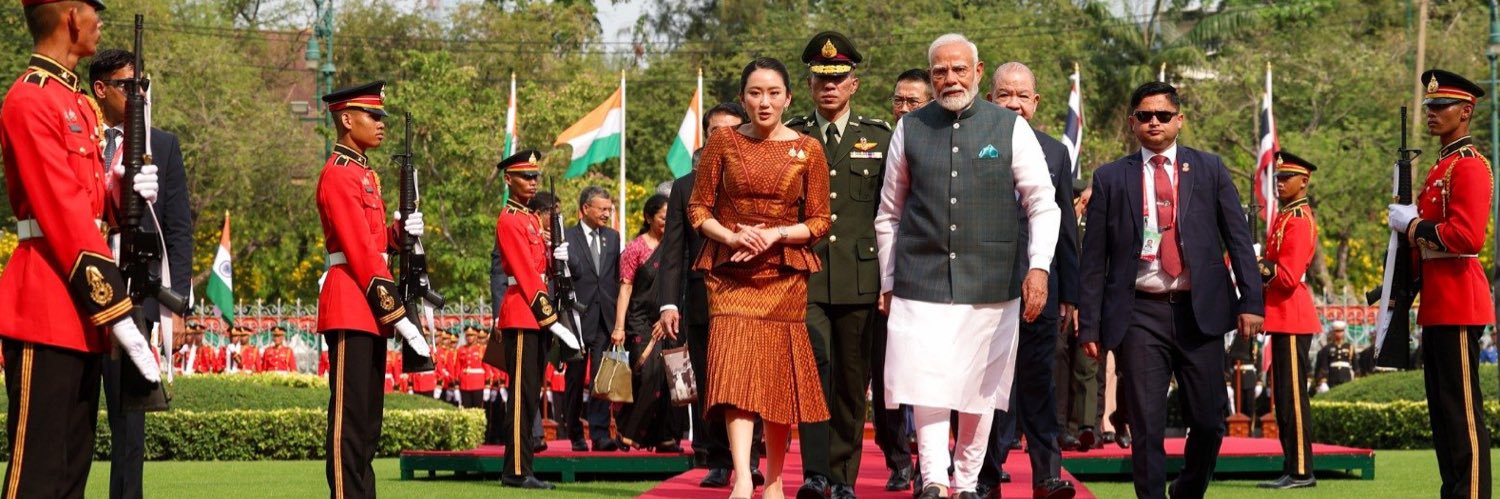 India in Thailand's banner