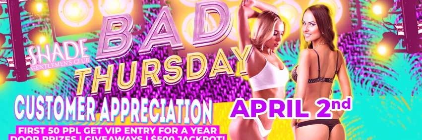 Shade Gentlemen's Club banner