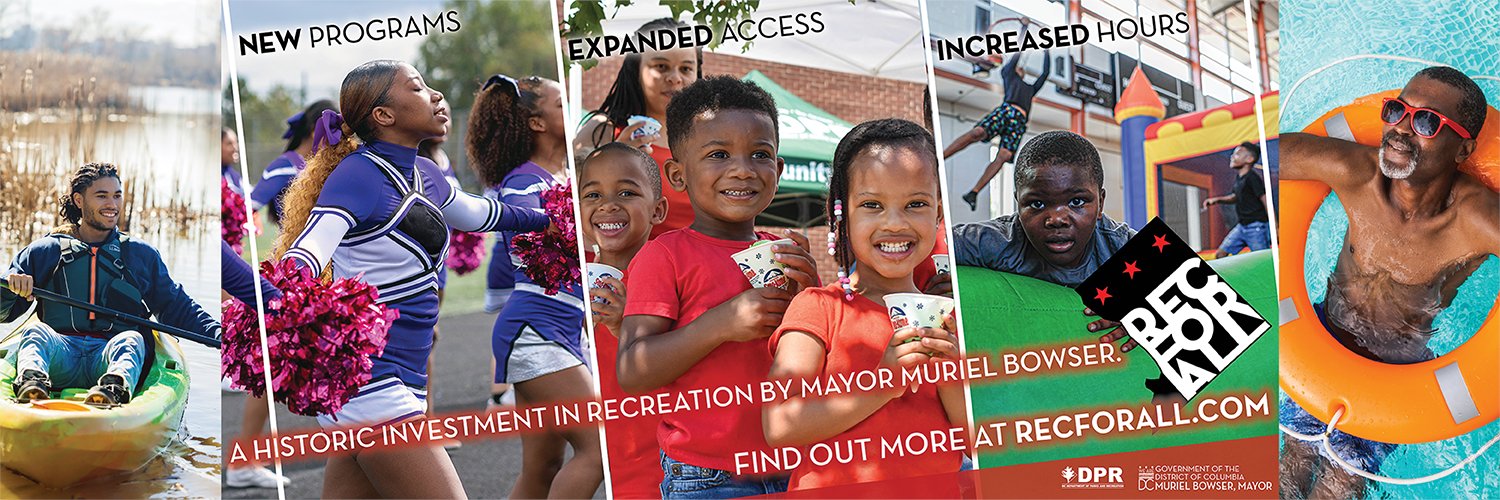 DC Parks & Recreation #WhereFunHappens's banner