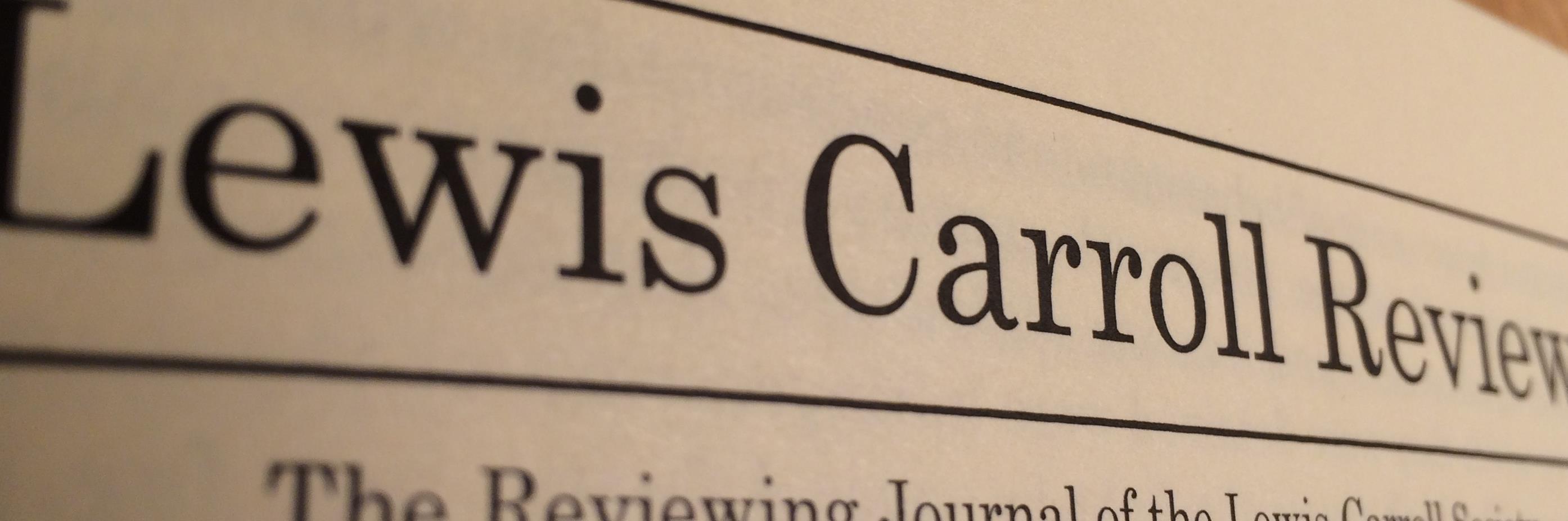 Lewis Carroll Review banner